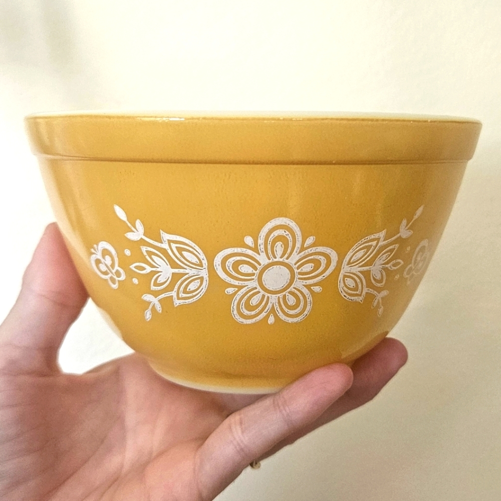PYREX Golden Butterfly Bowl